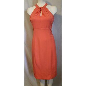 JULIA JORDAN Pencil Cut Dress Halter Style Top, Pink, Size 14, Lined, NWOT